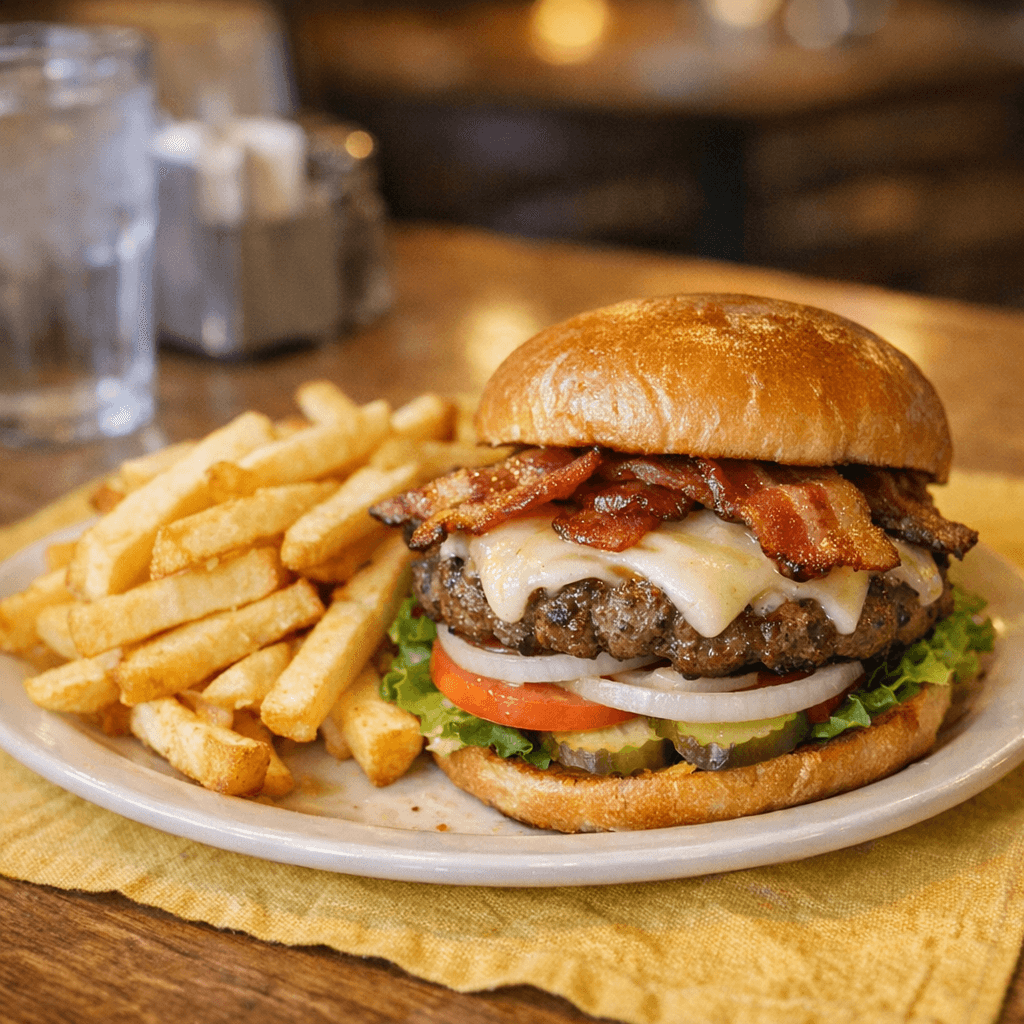 Bacon Swiss Burger