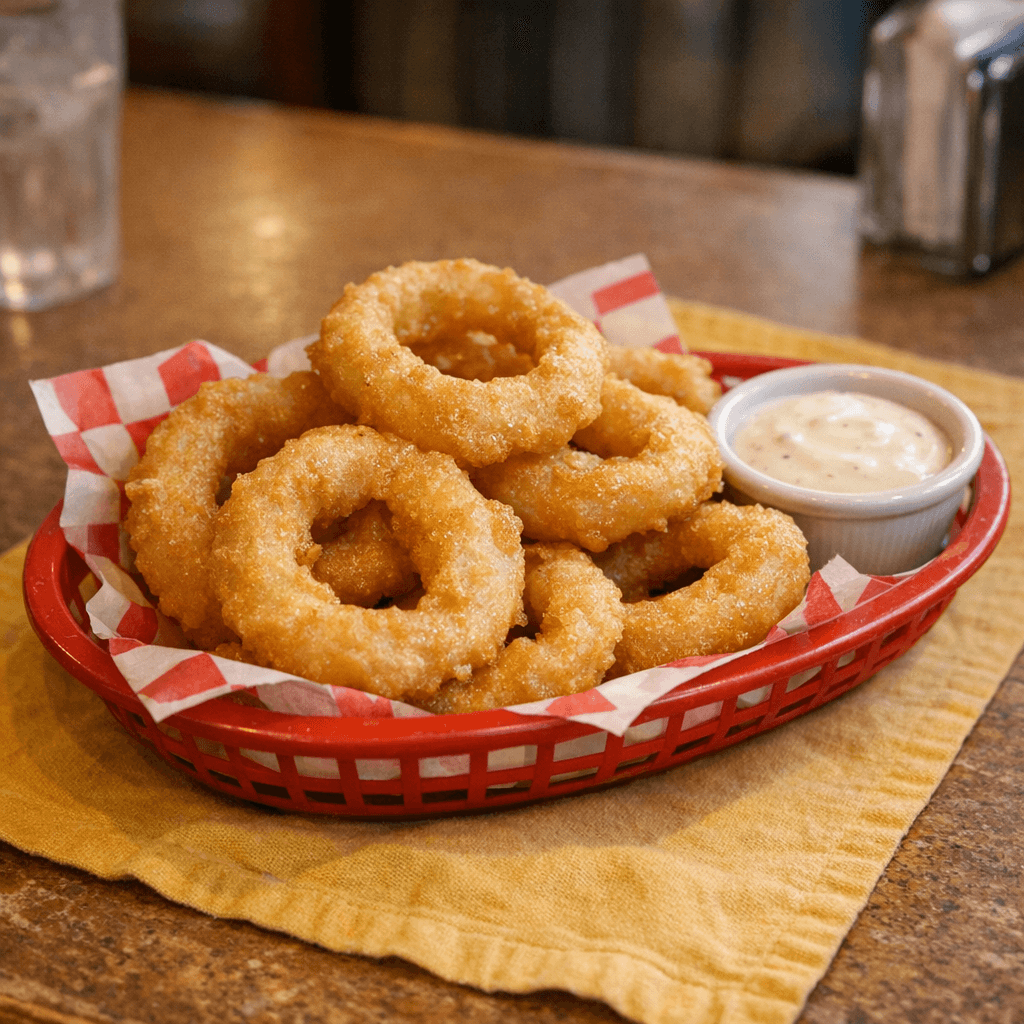 Batter-dipped Onion Rings