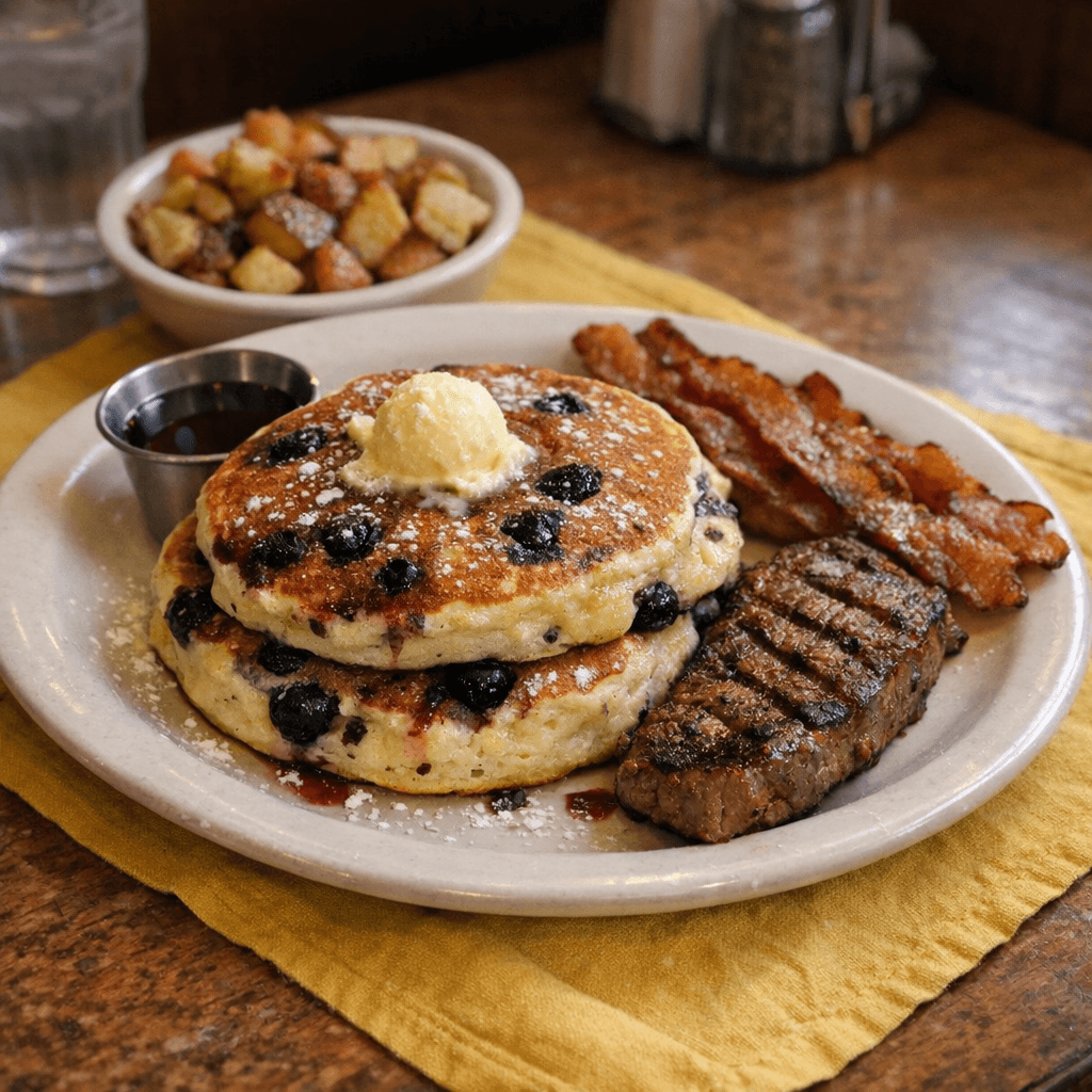 Blueberry or Banana Pancakes