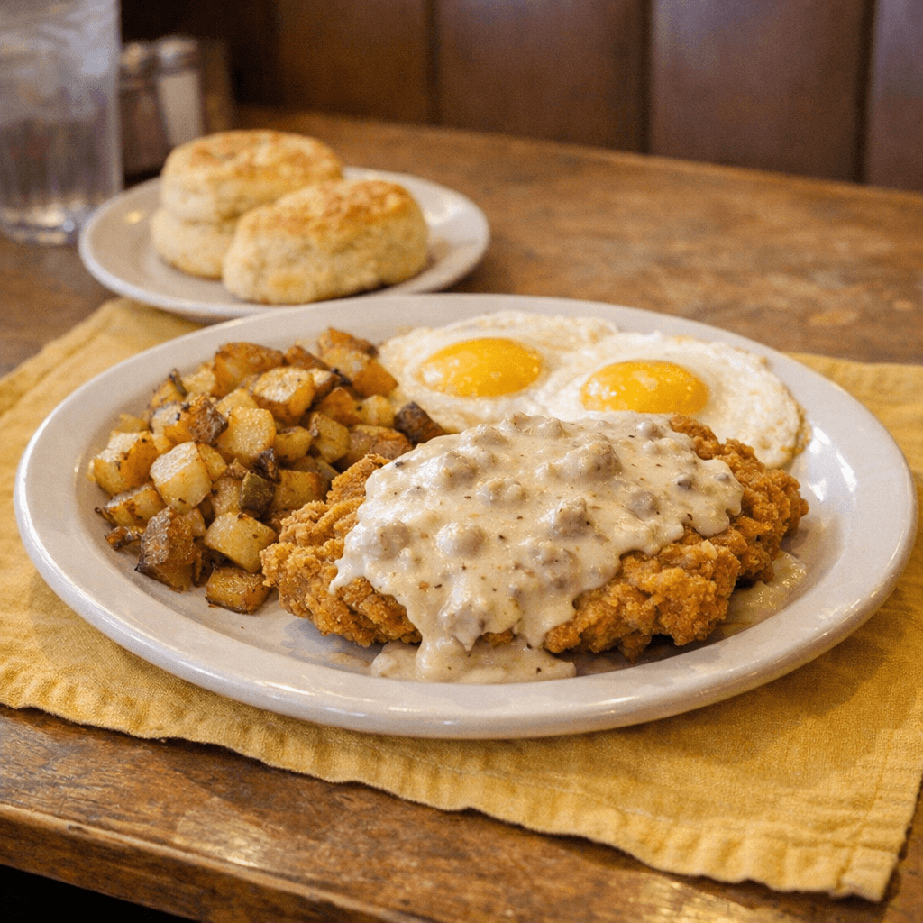 Chicken Fried Chicken & Eggs