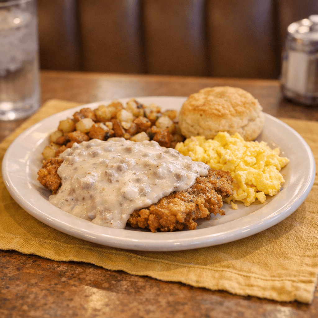 Country Fried Steak & Eggs