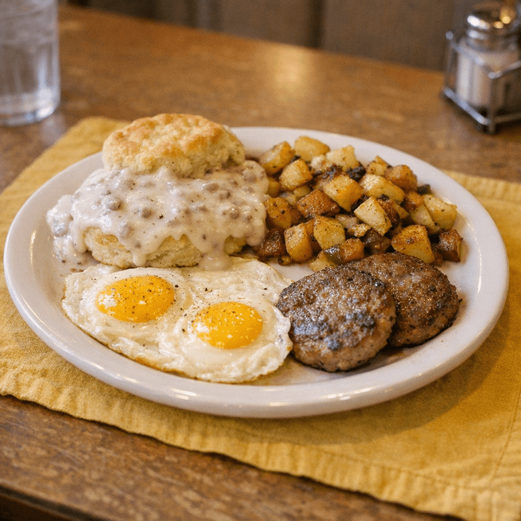 Eggs w/ Biscuit and Gravy