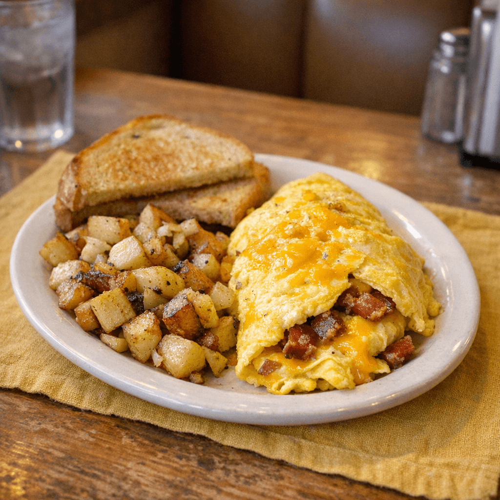 Meat & Cheese Omelette