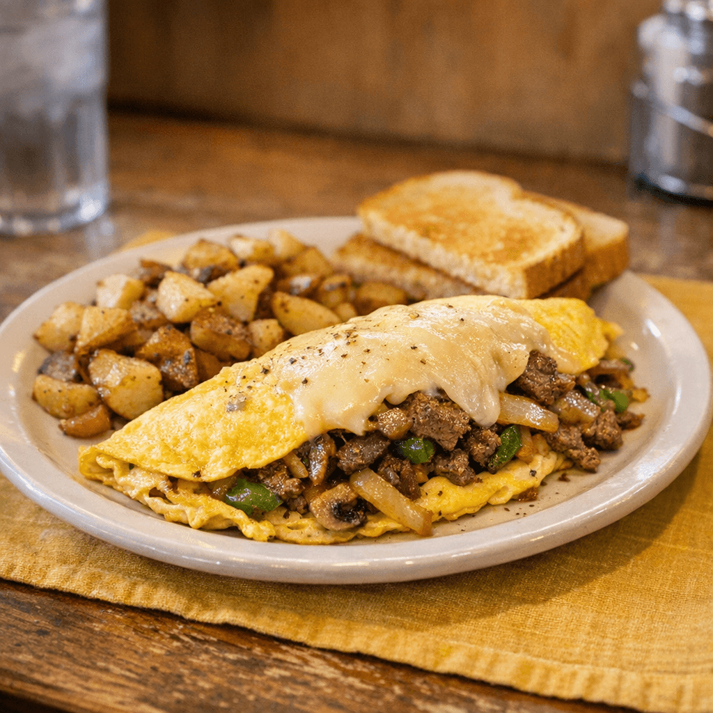 Philly Cheese Steak Omelette