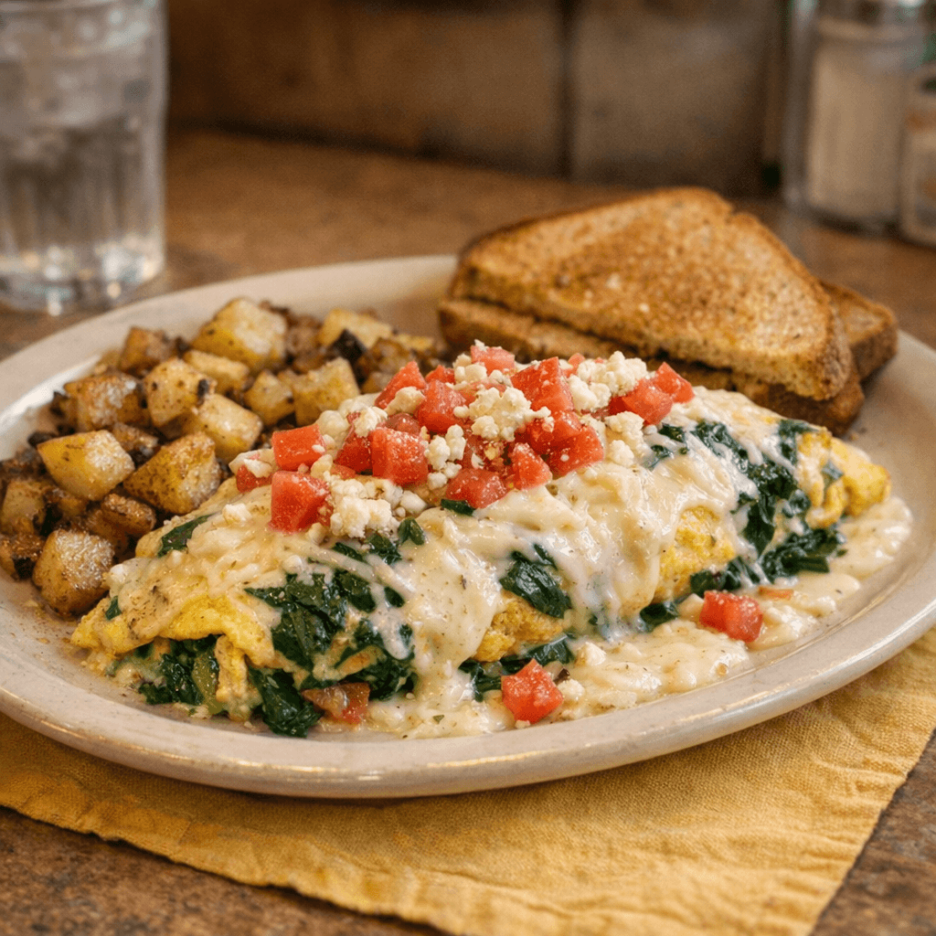 Spinach-Feta Omelette
