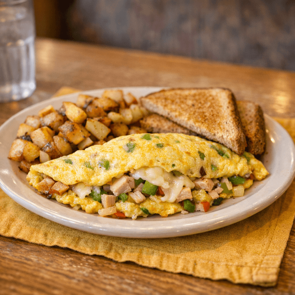 Turkey & Veggie Omelette